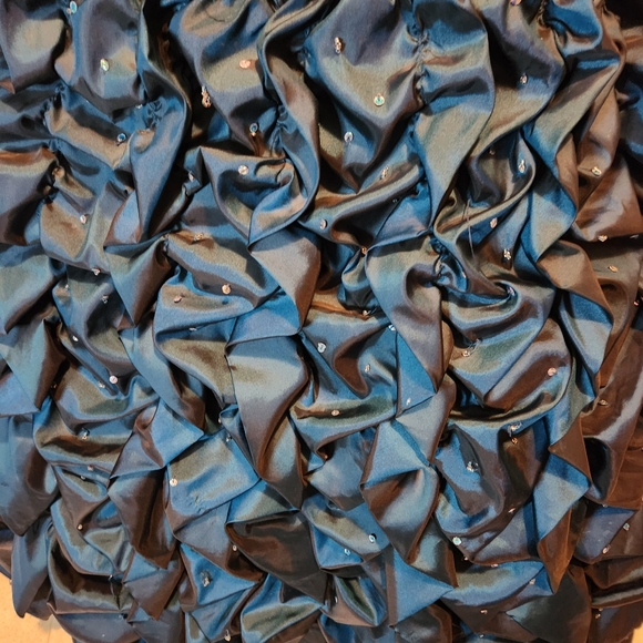 Designer dress, Prom formal fit flare dress rhinestone sequin and beads - Picture 5 of 8